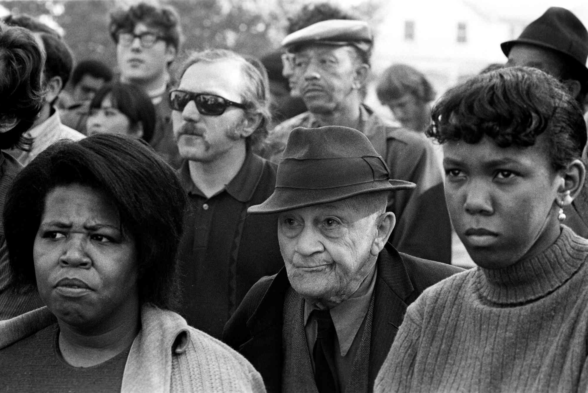 Black Panther rally crowd